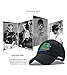 Tea.almonds Pepe Sad Frog Cap Hat Embroidered Adjustable Snapback Hat Baseball Cap Unisex (BLACK2)