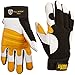 John Tillman X-Large Black, Pearl and Gold TrueFit Goatskin and Spandex Full Finger Mechanics Gloves with ElasticHook and Loop Cuff (TIL1490XL)