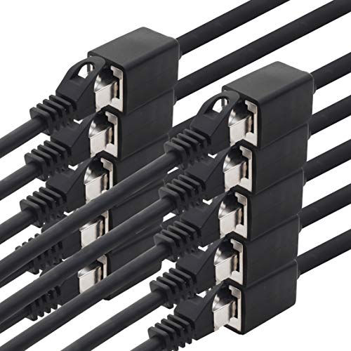 1aTTack.de 10x 3.0m CAT7 LAN Extension Cable RJ45 - black