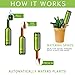 Gardening Solutions Terracotta Watering Spikes Water Plants with Automatic Bottle Irrigation System - Set of 4 Stakes