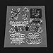 Hunulu Birds theme Transparent Clear Rubber Stamp Sheet Cling Scrapbooking DIY