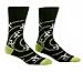 Yo Sox Perfect Landing Funky Men's Crew Socks for Dress or Casual Wear Size 7-12