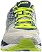 ASICS Men's Gel Nimbus 18 Running Shoe, Silver/Ink/Flash Yellow, 9.5 2E US