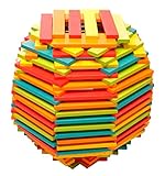 Plank Building Block Set - 300 pieces with 2 Storage Bags & build guide