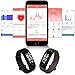 Fitness Tracker,Hizek Activity Tracker with Heart Rate Monitor Wireless IP67 Waterproof Smart Wristand Pedometer with Sleep Monitor/ Step Counter/ Calories Track/GPS Tracker for Smartphone