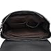 Zebella Womens Vegan Vintage Leather Backpack Faux Leather Laptop Backpack Travel Daypack College Bookbag--Black