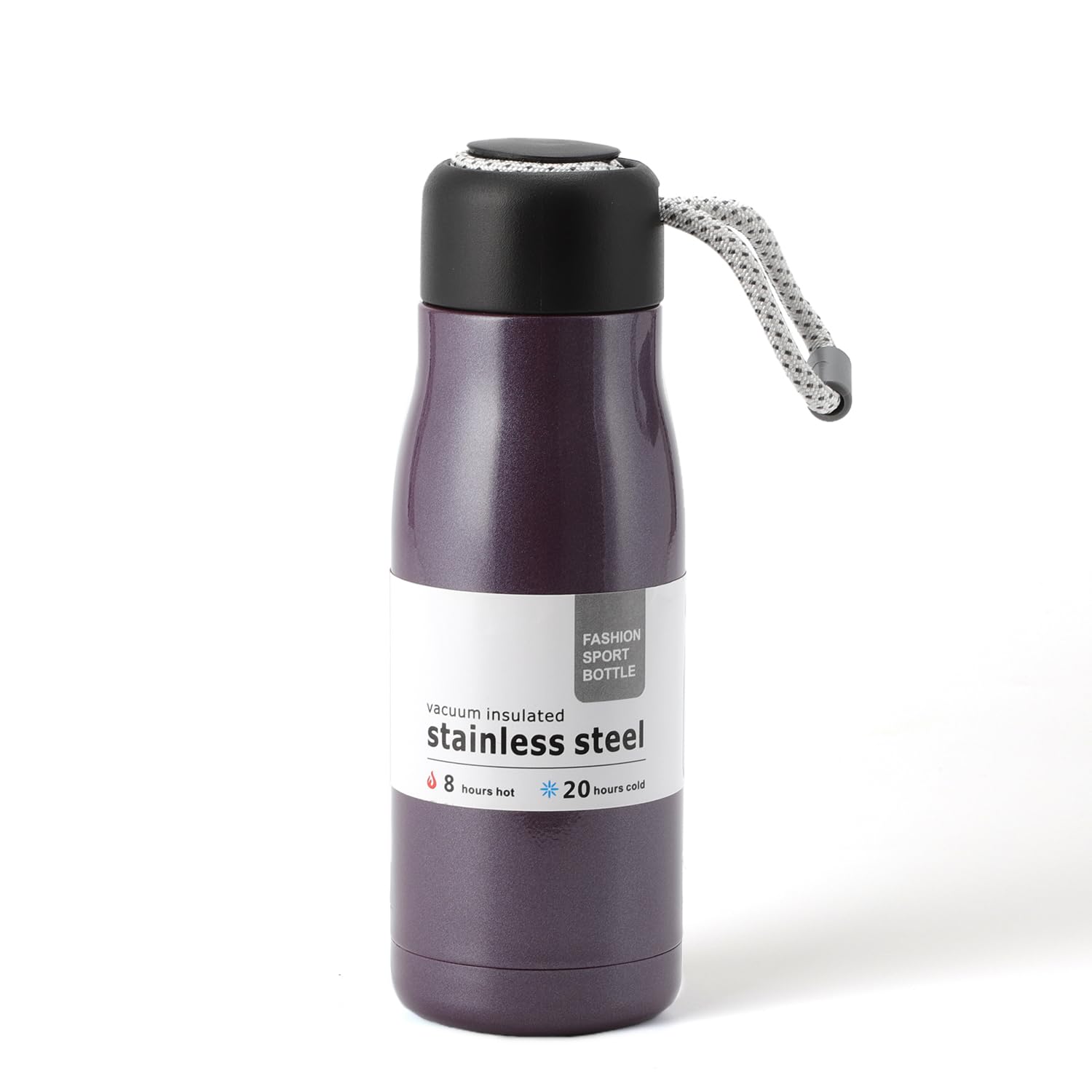 Photo 1 of Small Water Bottle 12 oz, Dusgut Insulated Water Bottle,Stainless Steel,Wide Mouth Portable Lid