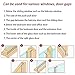 Warckon Door Weather Stripping,Silicone Seal Strip Adhesive for Doors and Windows Insulation Bottom and Side Gap,Transparent (25mm)