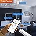 WiFi Smart Power Strip Surge Protector Extension with 4 Individual Control Smart Plugs and 4 USB Ports and 5.9ft Long Extension Cord, Smart Life APP Work with Alexa & Google Assistant