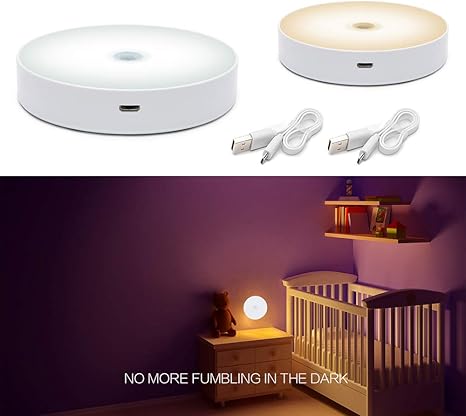 Tetsuyo Rechargeable Motion Sensor Light 2pack Warm White Stick