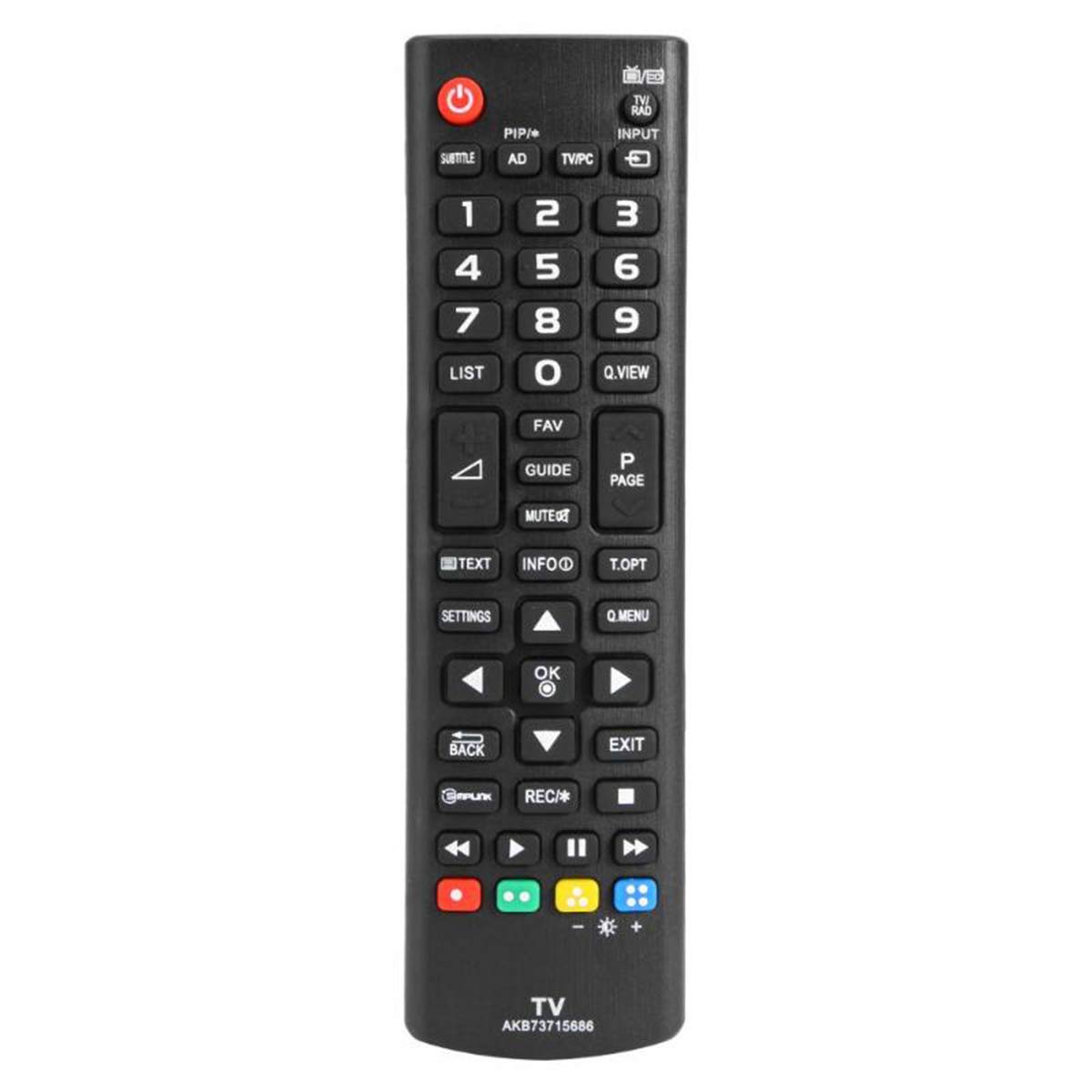 Queen.Y AKB73715686 Remote Control Replacement for LG TV 32LN540B 42LB5500 32LB550U 26MA33D 42LN543V 42LN5400 42LN540V 50PB5600 47LN549C 32LY330C 32LN540V 50PN450B 24MN43D 47LY330C 22MA33D