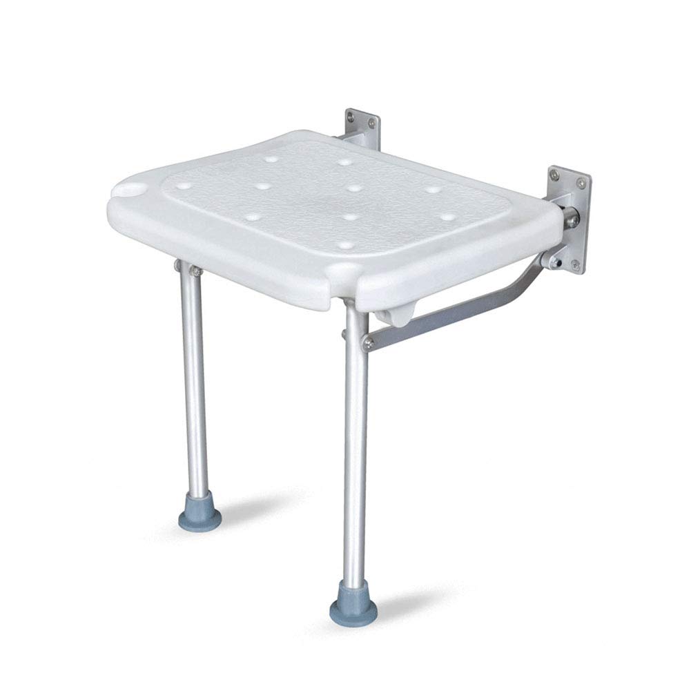 Shower Stool with Padded Seat, Shower Stool Folding Bathroom Seat Wall Mounted Folding Shower Seat Stool Shower Stool for Elderly Pregnant Woman
