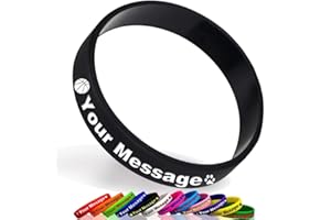 Personalized Silicone Wristbands,Engraved Rubber Bracelets customized Gifts,Custom Party Bracelets for Events Support Fundrai