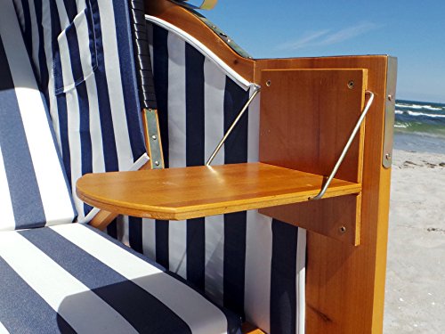 Swing & Harmonie Luxus Strandkorb XL - 118cm Rügen Ostsee Sonneninsel Rattan Möbel Polyrattan (anthrazit) – Bild 7