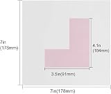 Onarway Learner Plate L Plate 4 Pack Self Adhesive & Electrostatic Car Window view 4