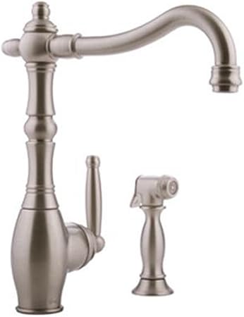 Graff G 4815 Sn Corsica Kitchen Faucet With Side Spray Steelnox