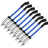 10.2 MM Racing Spark Plug Wires for Escalade Avalanche Camaro Colorado Corvette Express Impala Silverado Suburban Tahoe Canyon Savana Sierra Yukon 4.8 5.3 6.0 6.2 7.0 V8 08-20 BLUE