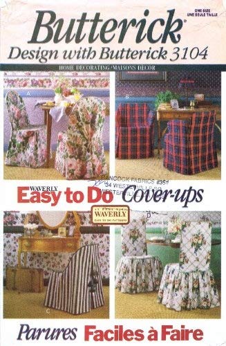 Butterick Pattern 3104 ~ Chair Slipcovers