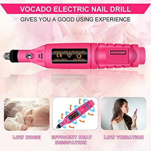 Electric Nail Drill, Acrylic Nail Tools, Professional Portable Electric Nail Kit, Pen Shape Finger Toe Nail Care, Electric Nail Polishing Machine, Nail File Nail Tips Manicure Pedicure Machine set - Thumbnail 4