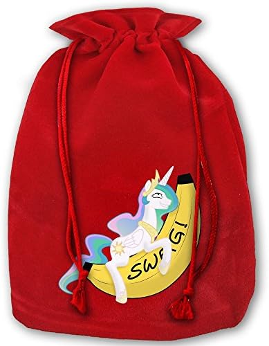 Crazy Unicorn And A Big Yellow Banana Christmas Fashion Mini Bulk Gift Bag