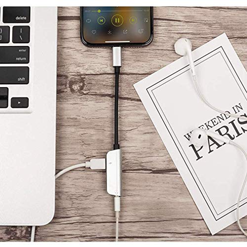 image for Pilloit Headphones Adapter Car Charger for iPhoneX Adapter Aux Headpho