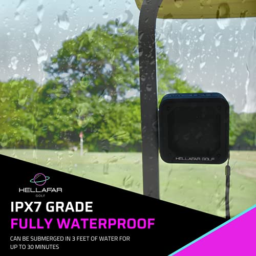 Golf Cart Speaker with Mount by Hellafar Golf Powerful
