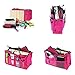 Focussexy Handbag Organizer Multi Pocket Purse Tote Black