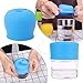 Tougs Silicone Sippy Straw Cup Lids for Toddlers Babies (Pack of 5) - 3 Drinking Straws Included - Reusable, Spill-proof, Durable - Stretches to Cover Tumblers, Yeti Rambler, Mason Jars, Cups and Mugs