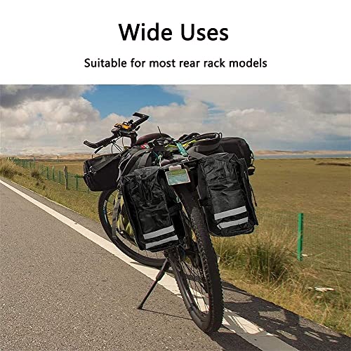 Asdazrxy Rear Side Bike Bags, Bicycle Side Bags, Rear Bike Bags, Bicycle Carrier Bag, for Outdoor Bicycles Commute Shopping Riding Picnic