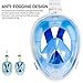 Sportneer Snorkel Mask 180 View Panoramic Full Face Snorkel Mask,with Anti Fog Anti Leak Snorkeling Design,See More Water World with Larger Viewing Area, L/XL
