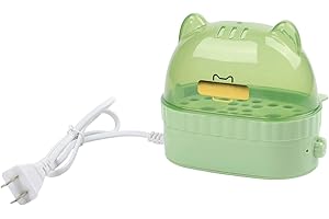 HogarTech Mini Smart Egg Cooker for Hard-Boiled Eggs, 2-Egg Capacity, Auto Shut-Off, Compact Kitchen Appliance for Small Kitc