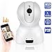 Wireless Security Camera, WiFi Home Security IP Camera PT Baby Monitor with 2-Way Audio, Intelligent Motion Detection and Remote Pan/Tilt/Zoom (720-white)