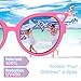 RIVBOS Rubber Kids Polarized Sunglasses With Strap Glasses Shades for Boys Girls Baby and Children Age 3-10 RBK002 （pink&green）