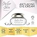 Eye Cream With Hyaluronic Acid – Anti Aging Skin Care Moisturizer For Fine Lines, Wrinkles And Under Eye Dark Circles, Made in USA