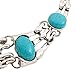 XY Fancy Vintage Look Retro Antique Silver Plated Cloun Flower Necklace Earrings Turquoise Jewelry (S000)