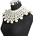Boderier Egyptian Pearl Collar Necklace Statement Choker Necklace Bridal Wedding Accessories Jewelry