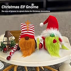 Christmas Gnome Decorations 2-Pack Handmade Swedish