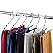 ZOBER Slack/Trousers Pants Hangers - 35 Pack - Strong and Durable Anti-Rust Chrome Metal Hangers, Non Slip Rubber Coating, Slim & Space Saving, Open Ended Design for Easy-Slide Pant, Jeans, Slacks Etc