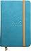 Rhodia 118647C - Turquoise Rigid Notebook - A6 - Lined - 192 pages - Clairefontaine Ivory Paper 90 g/m - Bookmark, Elastic Closure - Faux Leather Cover - Rhodiarama Collection