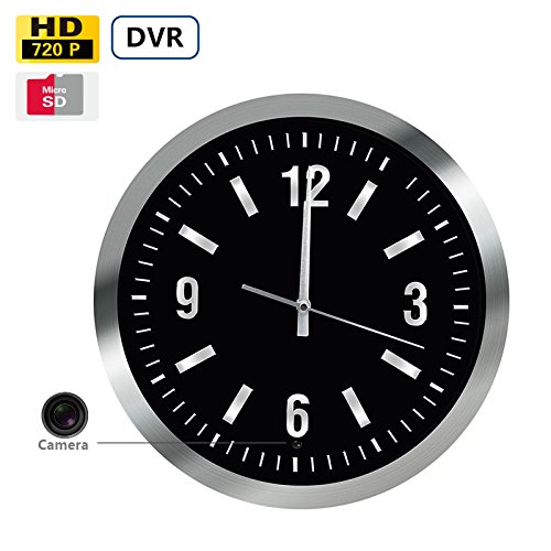 16gb 24 hours battery-operated 720p hd 13.5inch wall clock hidden…