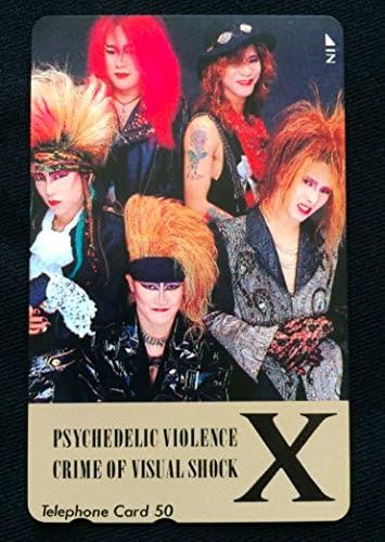 Amazon X Japan Visual Shock テレフォンカード Yoshiki Toshl Pata Heath Sugizo Taiji Hide Toshi 沢田泰司 アイドル 芸能人グッズ 通販