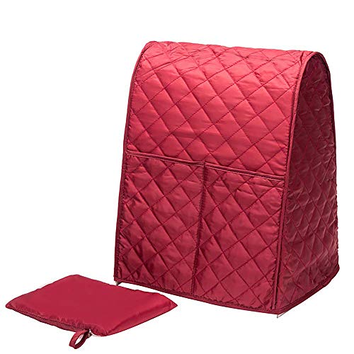 Stand Mixer Dust-proof Cover with Organizer Bag for KitchenAid Mixer to Keep Clean and Safe(Red)