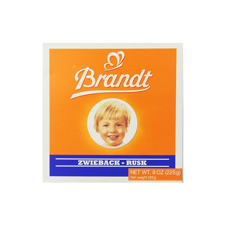 Brandt Zwieback, 8-Ounce Box (Pack of 10)