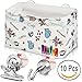 Hanging Storage Basket + 8 Magnetic Clips + 2 Magnetic Hooks for Refrigerator Organizer Kitchen, Office, Classroom, Gift, Household Organization – Heavy Duty Fridge Magnet to Hang, Display, Sort, etc.