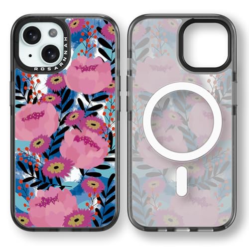 casevivid for iPhone 15 Case Aesthetic Black, Messy Flower at Amazon