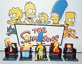 Simpsons Movie Figure Toy Set of 5 all in neat Movie Chairs with Homer, Bart, Lisa, Marge and More!
