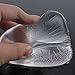 Women V-Shaped Silicone Bra Insert Chest Enhancer Pads for A-C Cups, Clear Medium