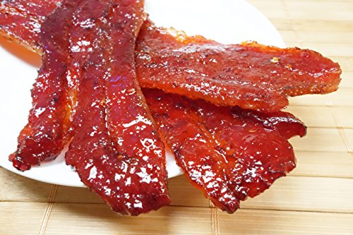 Made to Order Fire-Grilled Asian Bacon Jerky (Spicy Flavor - 12 Ounce ) aka Singapore Bak Kwa - Los  - //coolthings.us