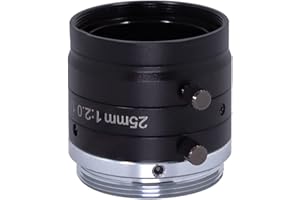 HTENG VISHI FA 25mm Machine Vision 1/1.8" Fixed Focus Lens Industrial Camera C-Mount Lens