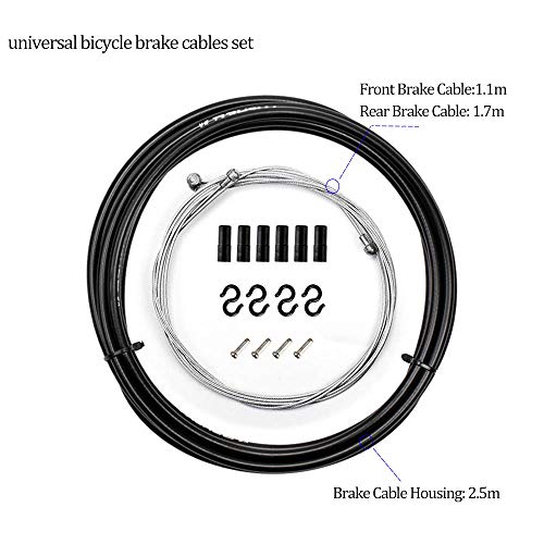 ONGHSD 2 in 1 Universal Bike Shifter Cable Kit & Bike Brake Cable Kit Bicycle Shifter Cable